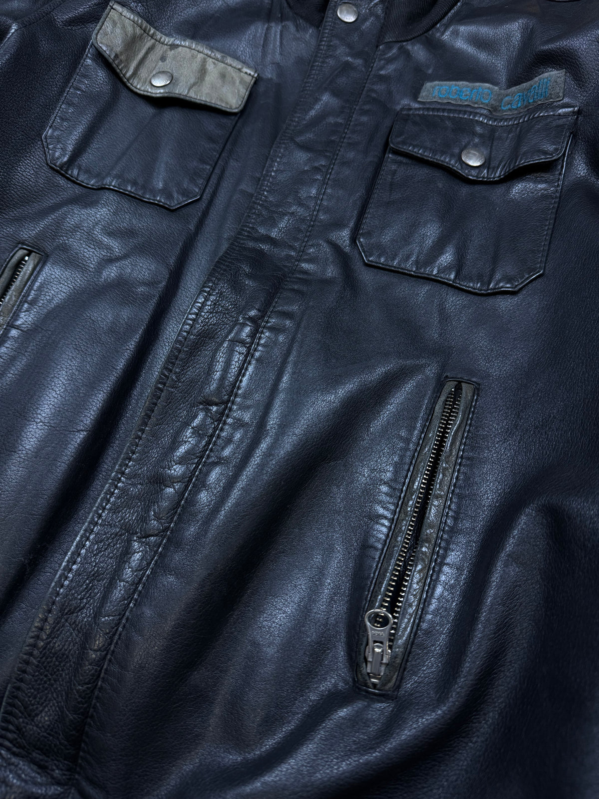 vintage Roberto Cavalli leatherjacket {M}