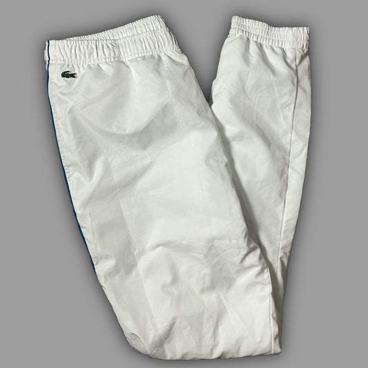 white Lacoste trackpants {S}