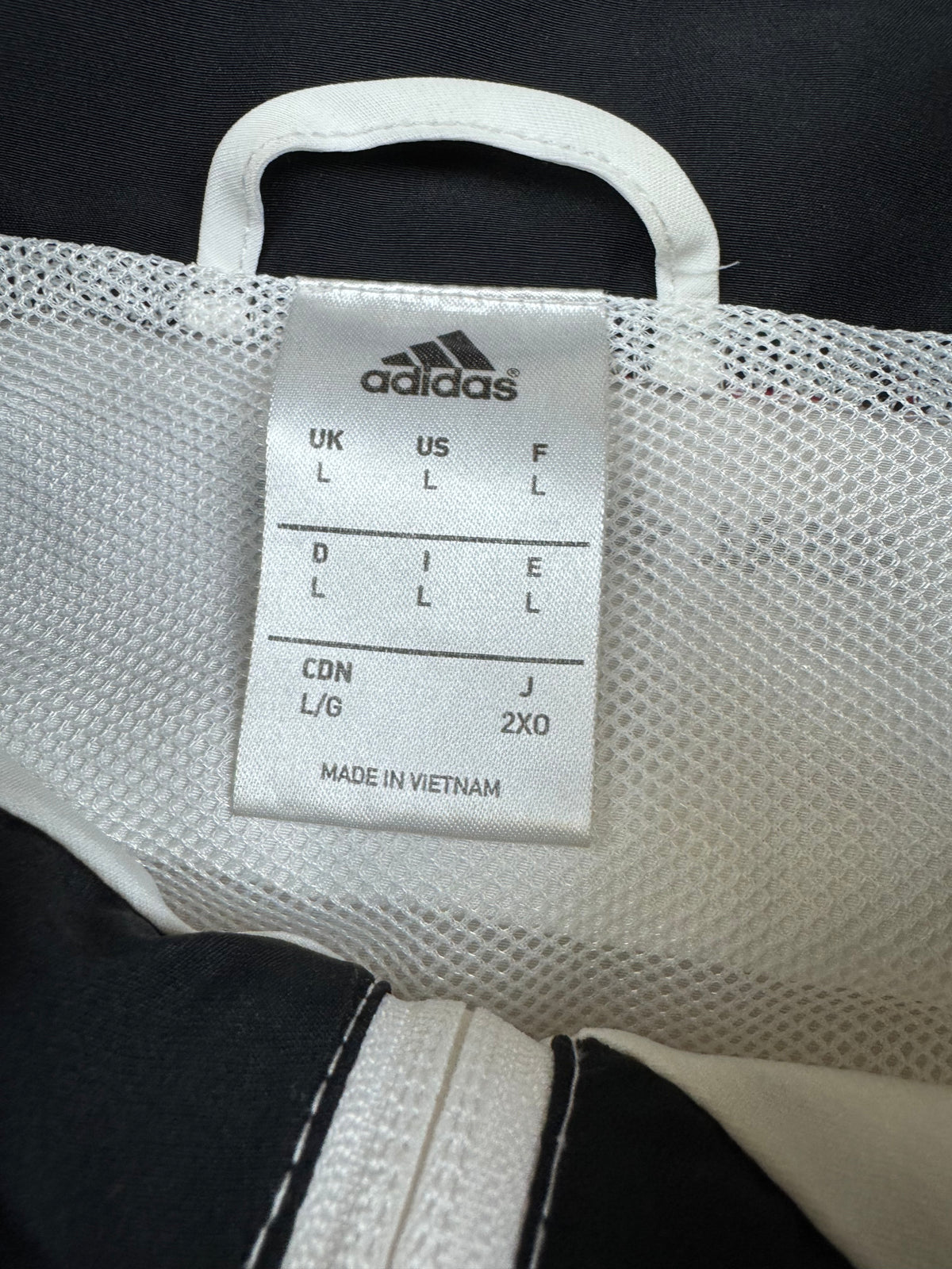 vintage Adidas Real Madrid windbreaker {L}