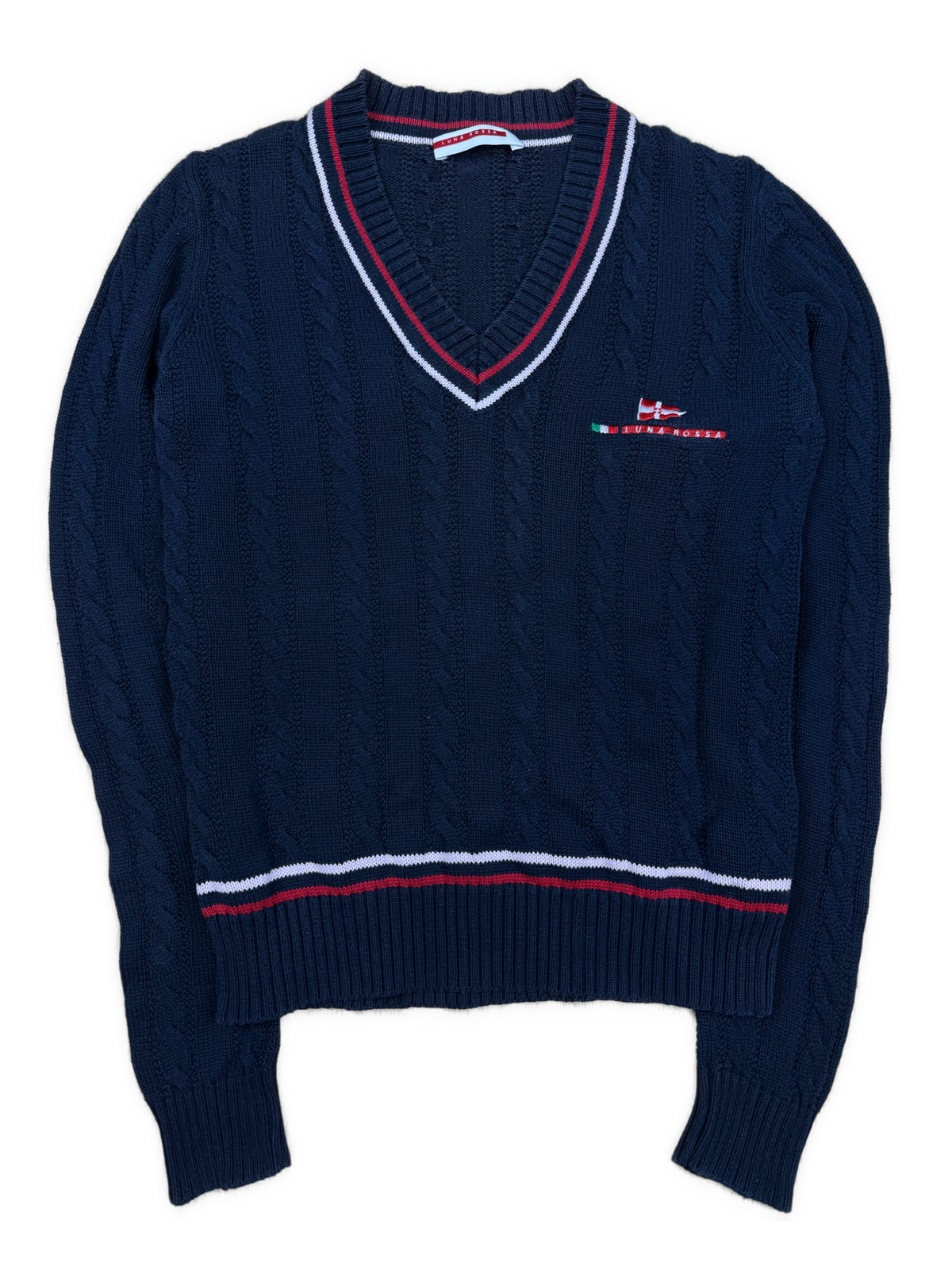 vintage Prada Luna Rossa knittedsweater {XS}
