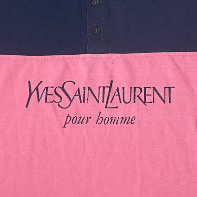 vinatge Yves Saint Laurent spellout polo {L}