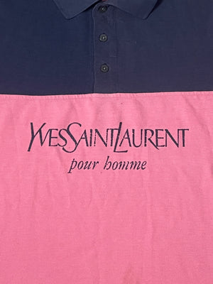 vinatge Yves Saint Laurent spellout polo {L}