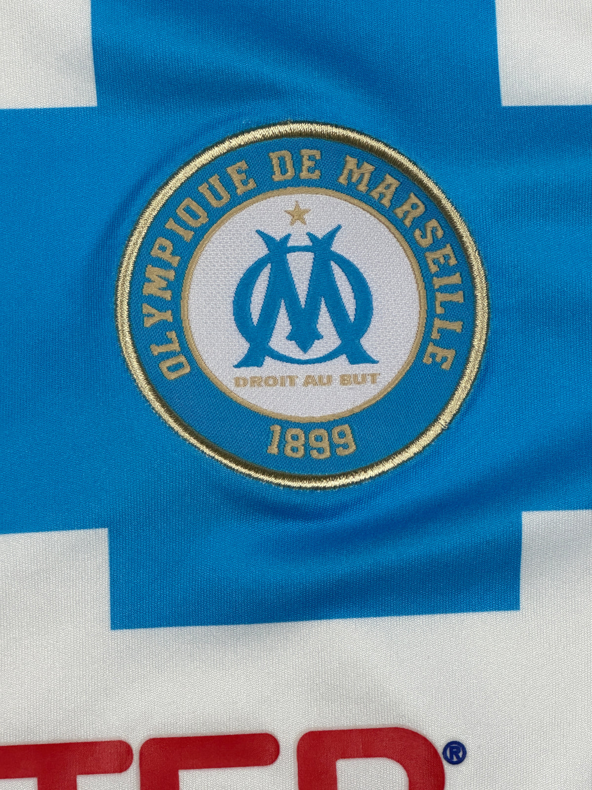 vintage Adidas Olympique Marseille home jersey {S}