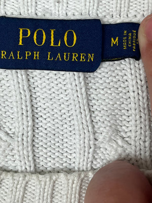 white Polo Ralph Lauren knittedsweater {M}