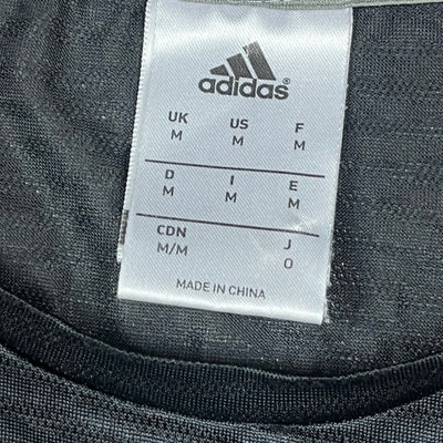 black Adidas Manchester United trainingjersey {M}