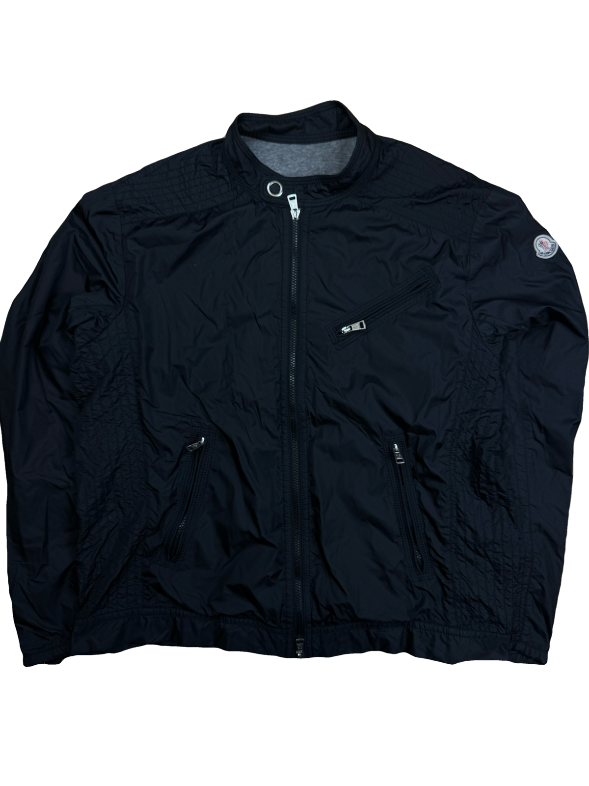 vintage black Moncler windbreaker {L}