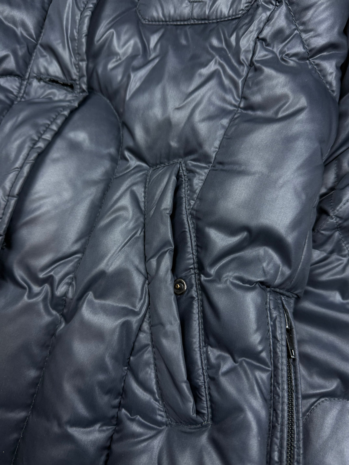 vintage Blauer winterjacket (real fur) {S}