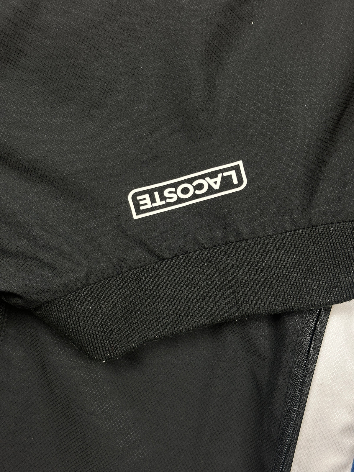 black Lacoste windbreaker {XS}