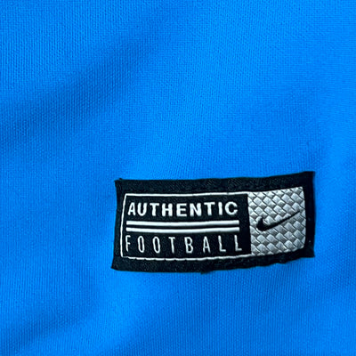 blue Nike Fc Barcelona trainingsjersey {L}