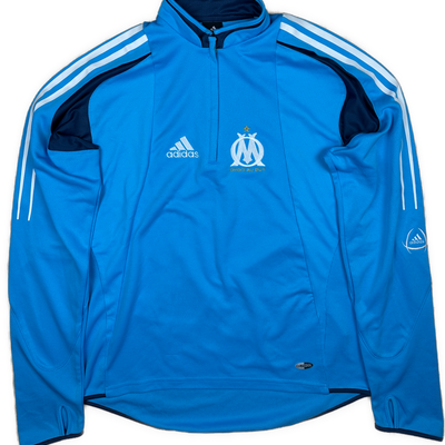 vintage Adidas Olympique Marseille quarterzip {L}