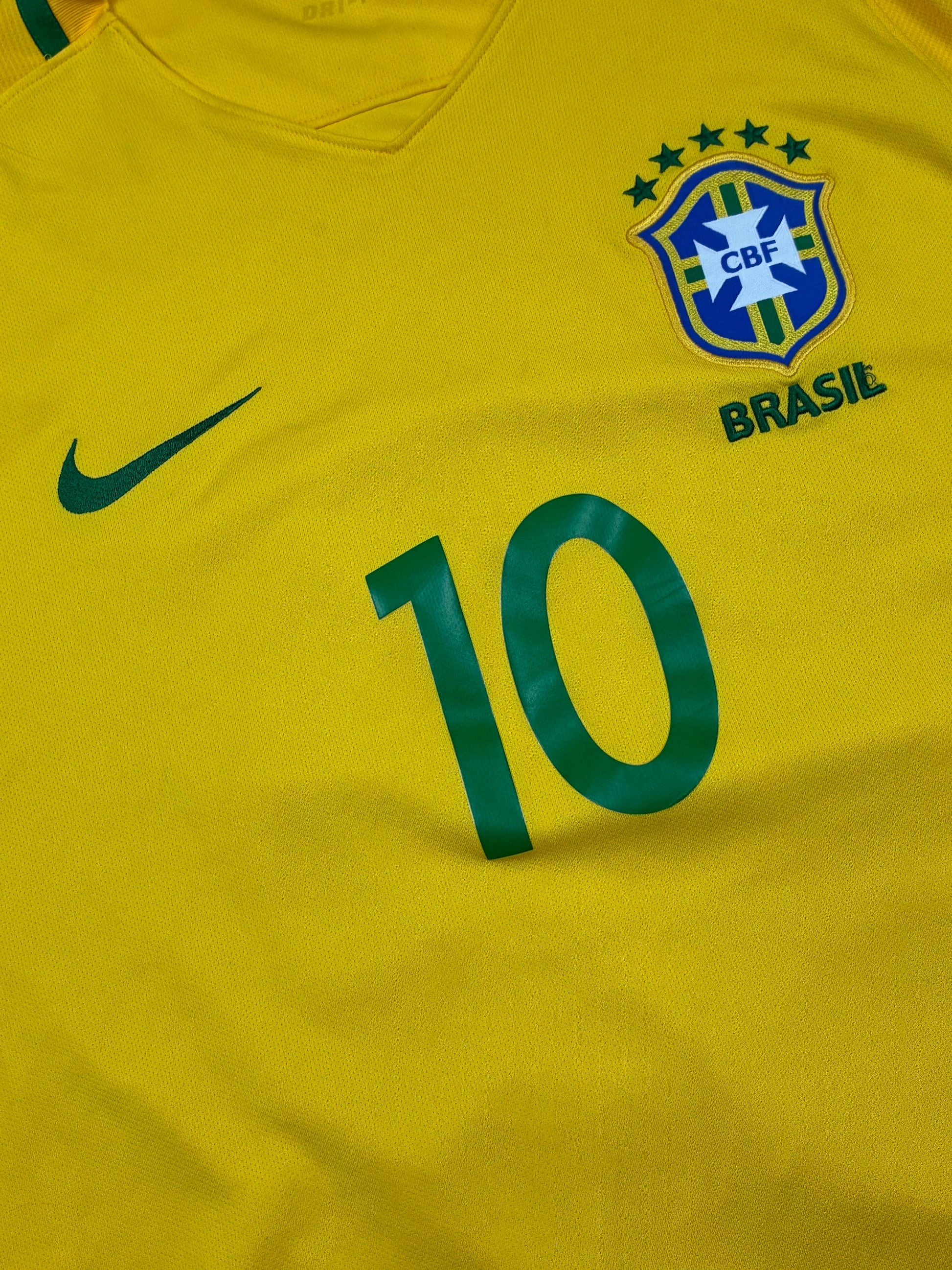 vintage Nike Brasil NEYMAR.JR10 home jersey {M}
