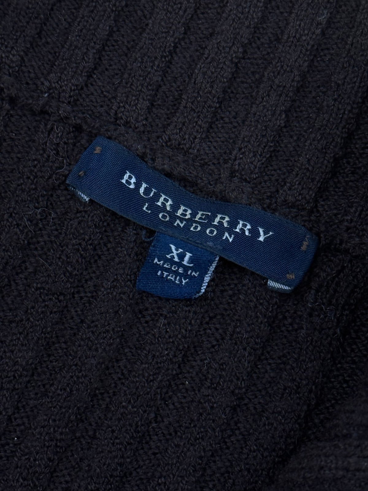 vintage brown Burberry sweatjacket {XL}