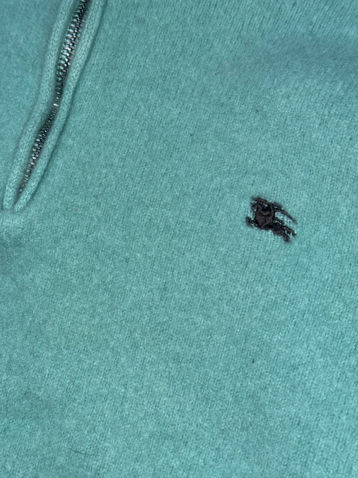 vintage Burberry quarterzip {S}
