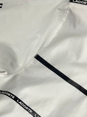 white Lacoste windbreaker {S}