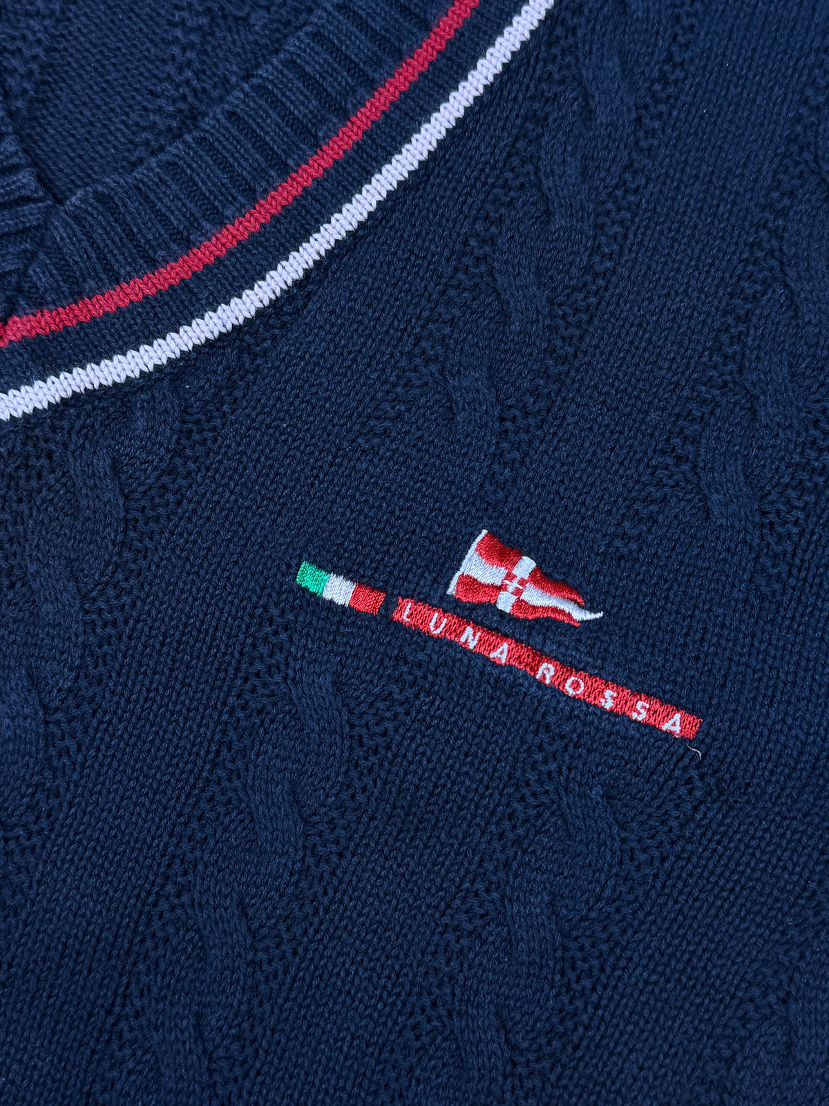 vintage Prada Luna Rossa knittedsweater {XS}