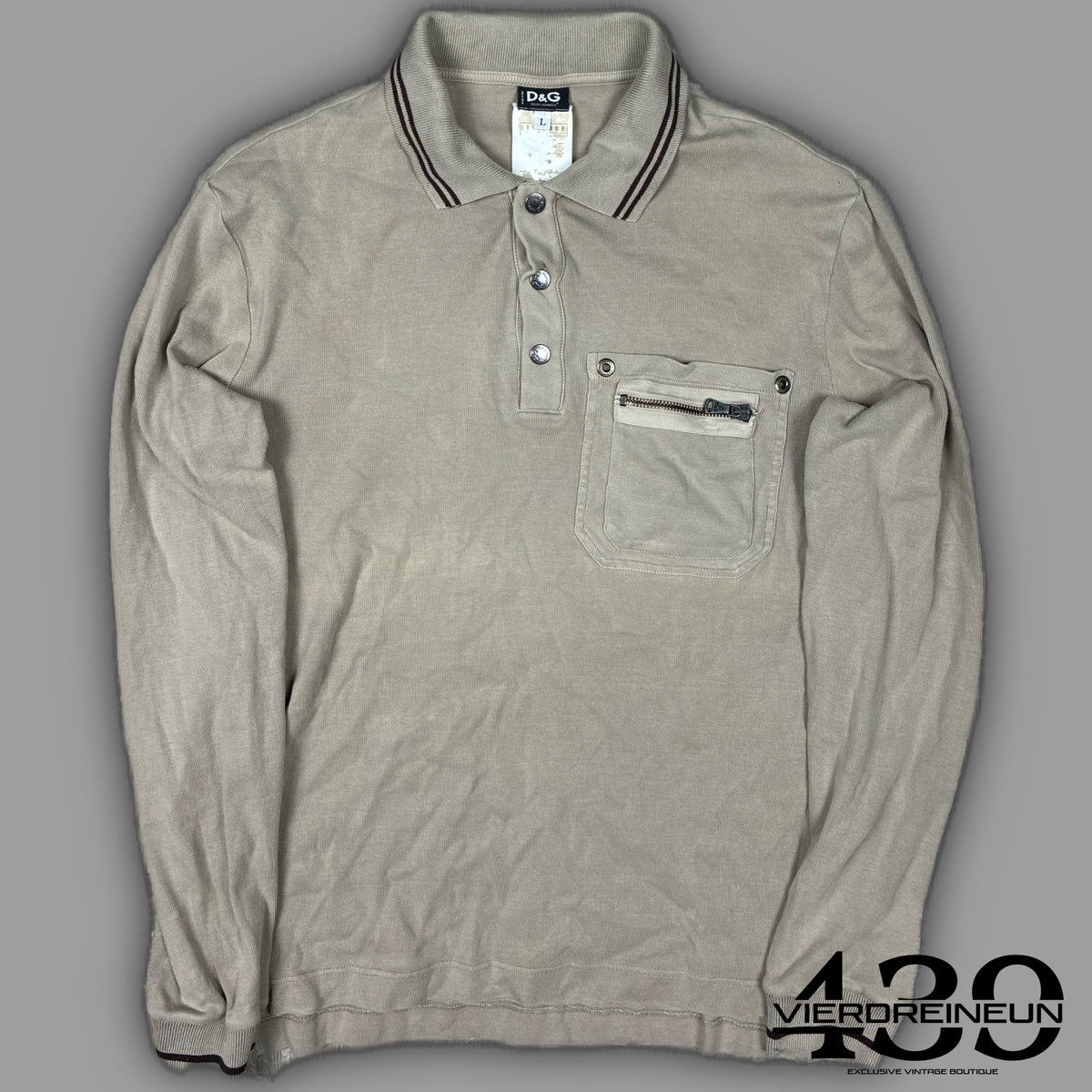 vintage Dolce & Gabbana polo long {L}