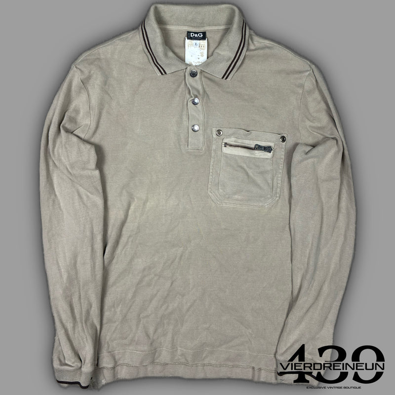 vintage Dolce & Gabbana polo long {L}