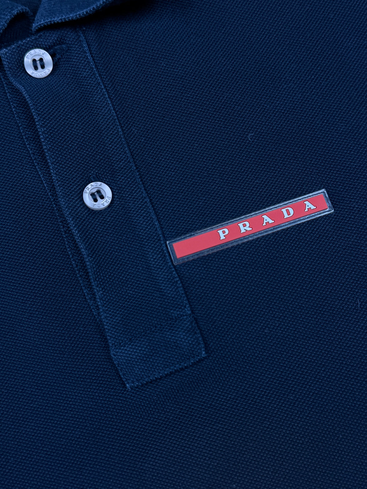 navyblue Prada polo {S}