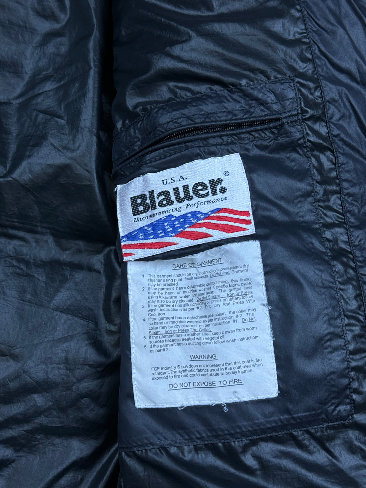 vintage Blauer winterjacket