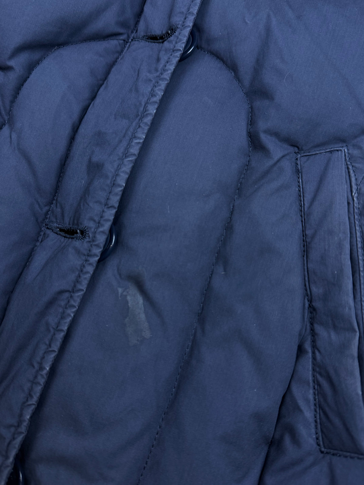 vintage Blauer winterjacket (real fur) {S}