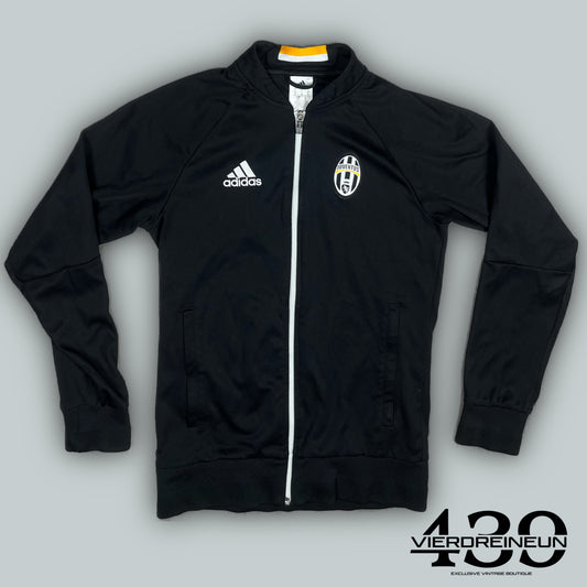 black Adidas Juventus Turin trackjacket {S}