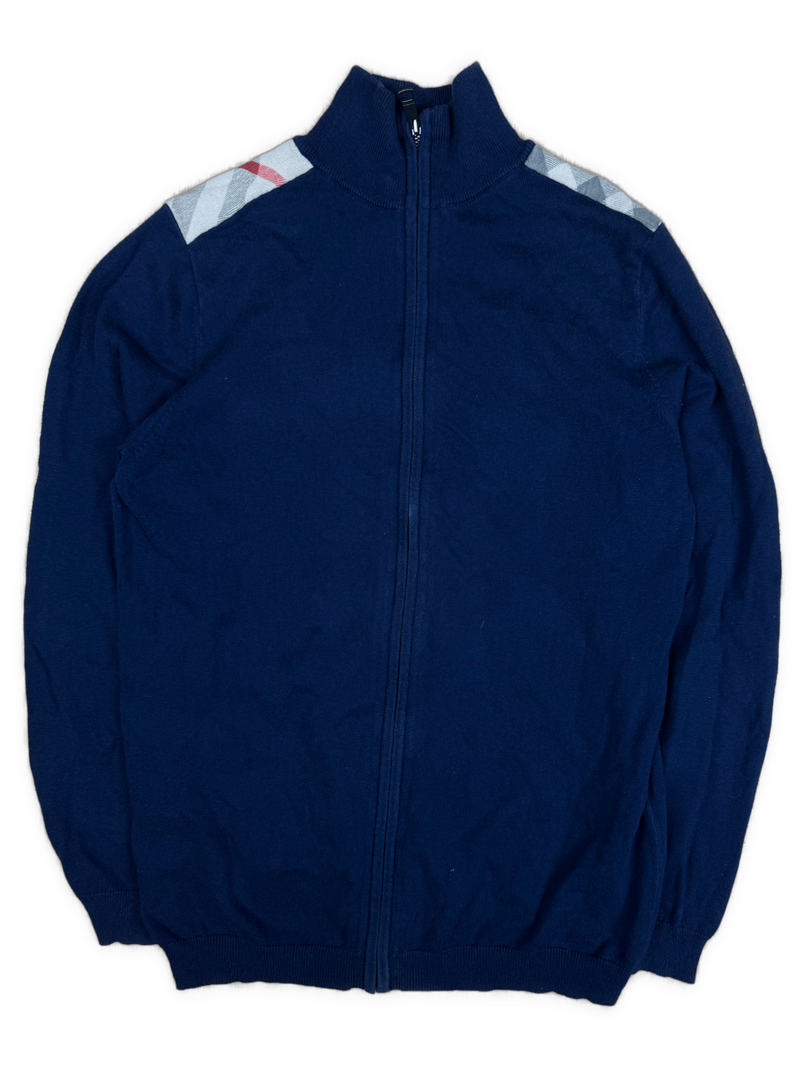 vintage Burberry quarterzip {S}