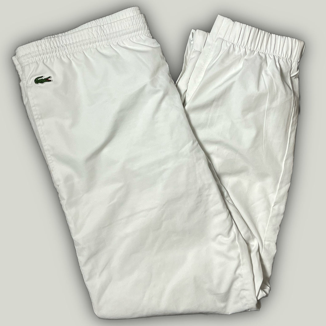 vintage white Lacoste trackpants {L}