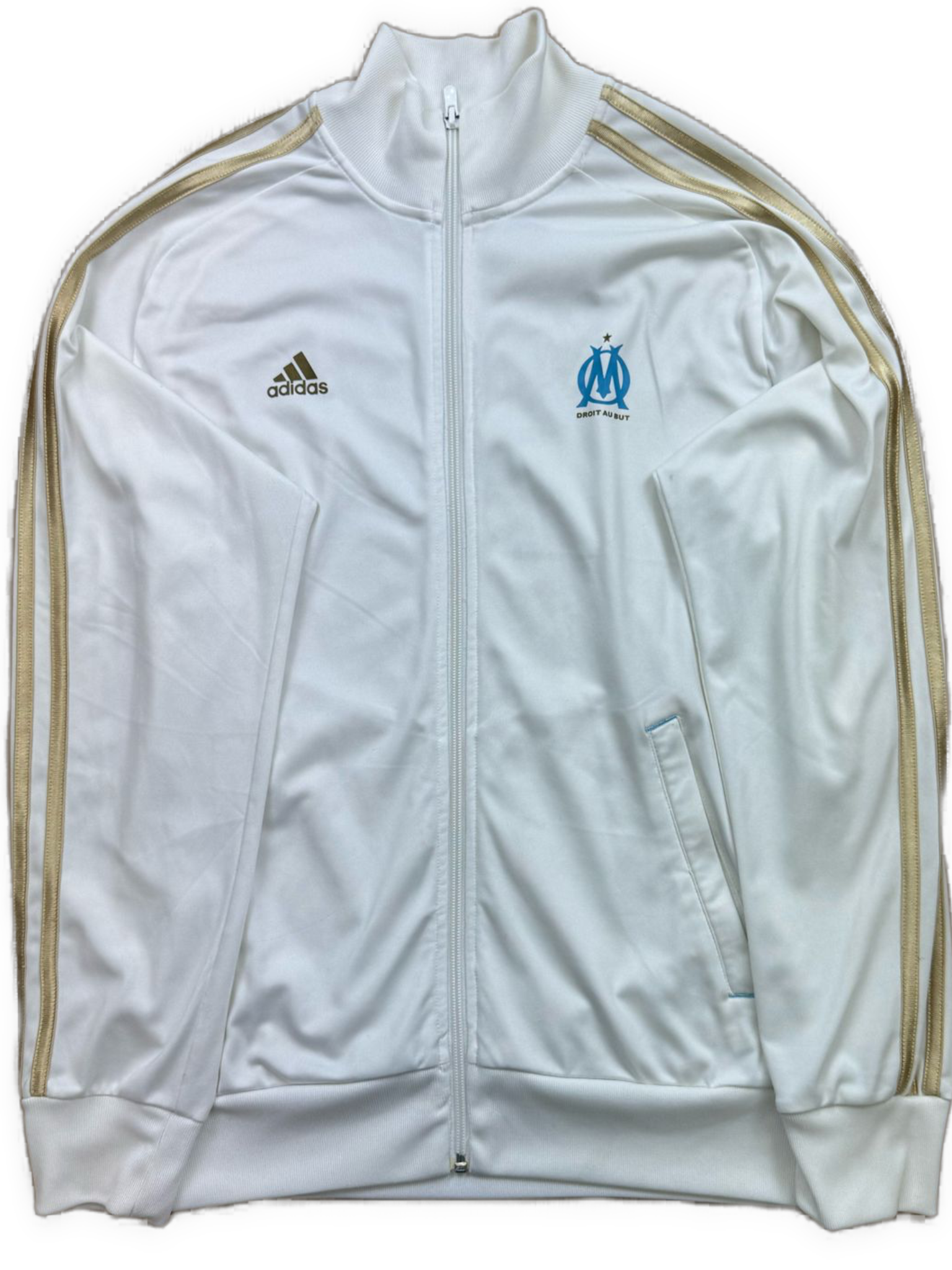 vintage Adidas Olympique Marseille trackjacket {M}