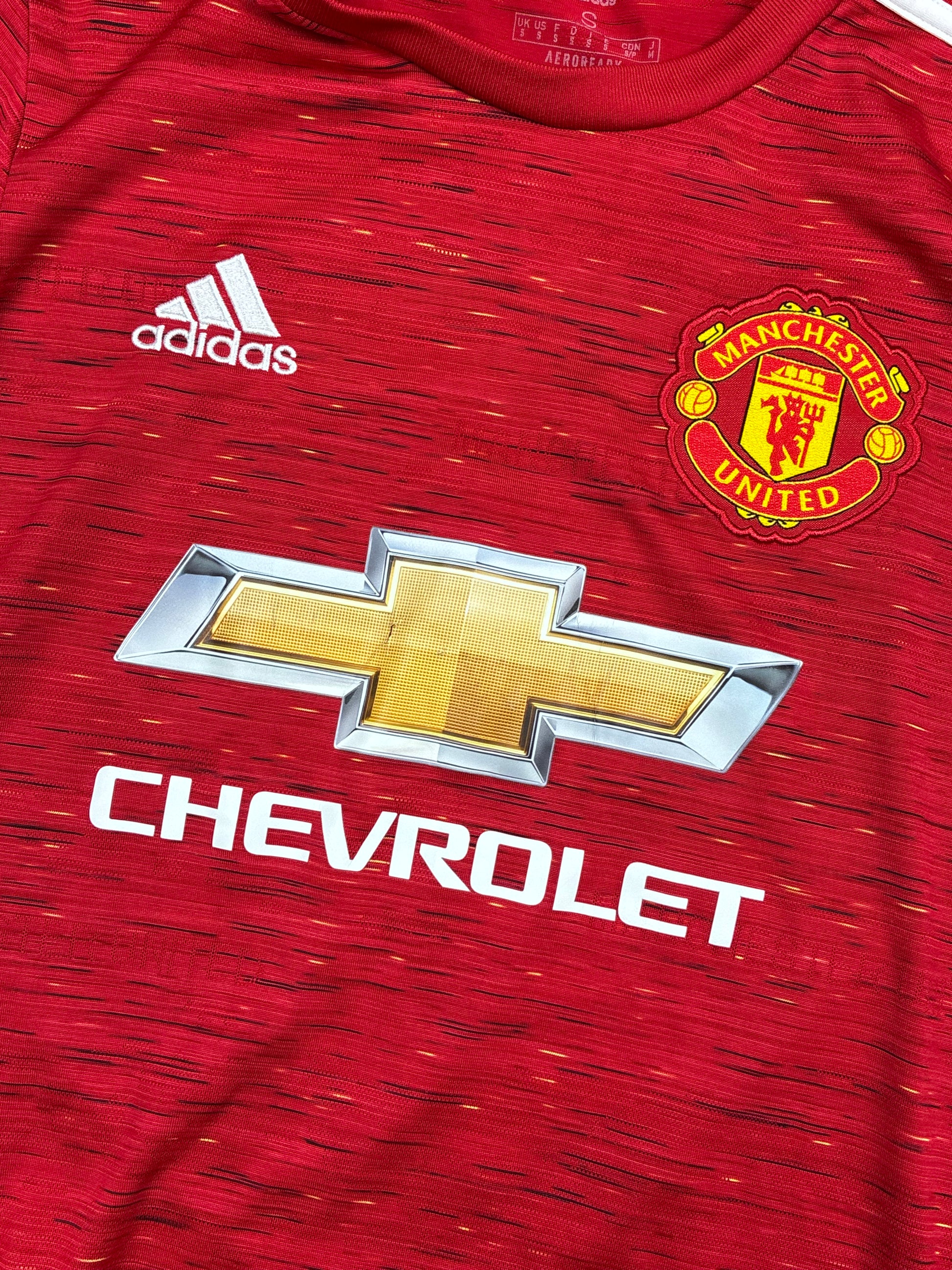 red Adidas Manchester United RASHFORD10 home jersey {S}