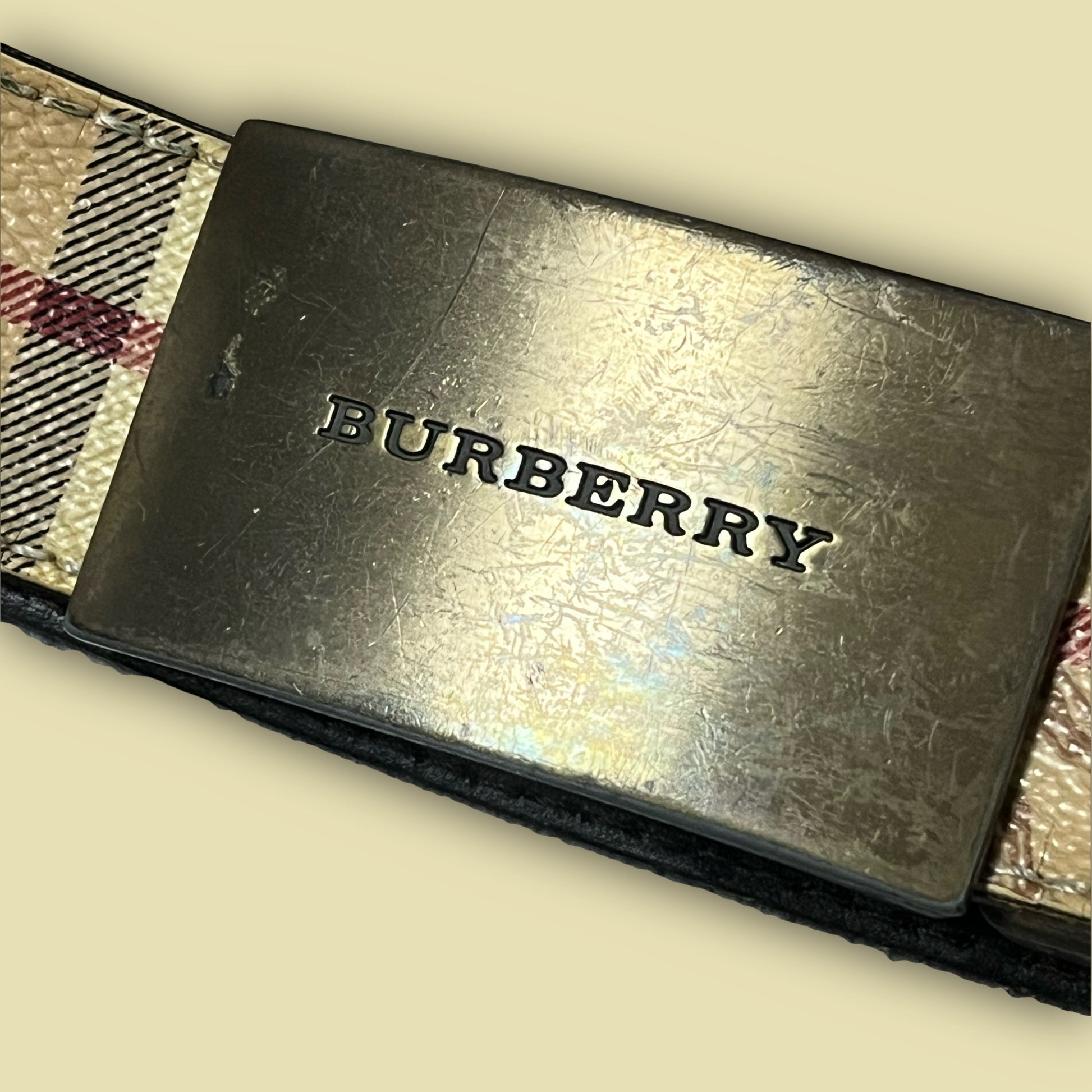 vintage Burberry belt fullset