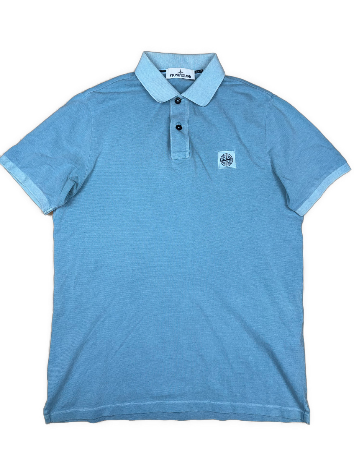 vintage babyblue Stone Island polo