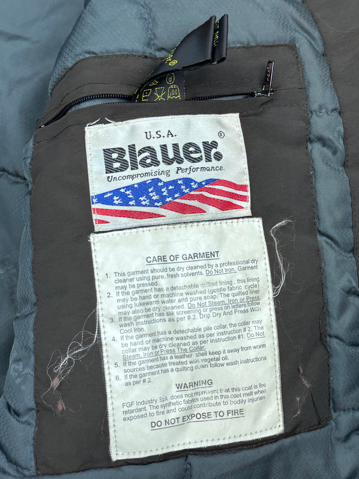 vintage Blauer bomber winterjacket (real fur) {L}
