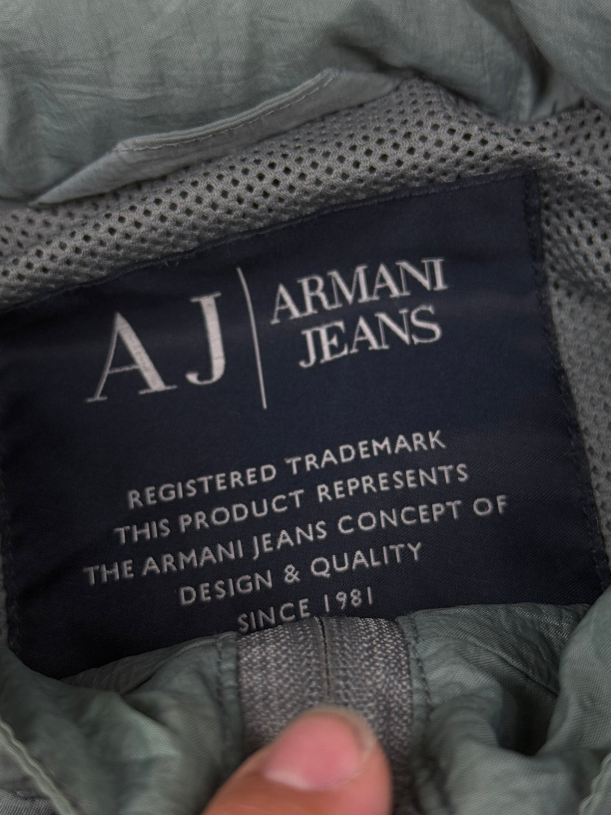 vintage Armani Jeans windbreaker