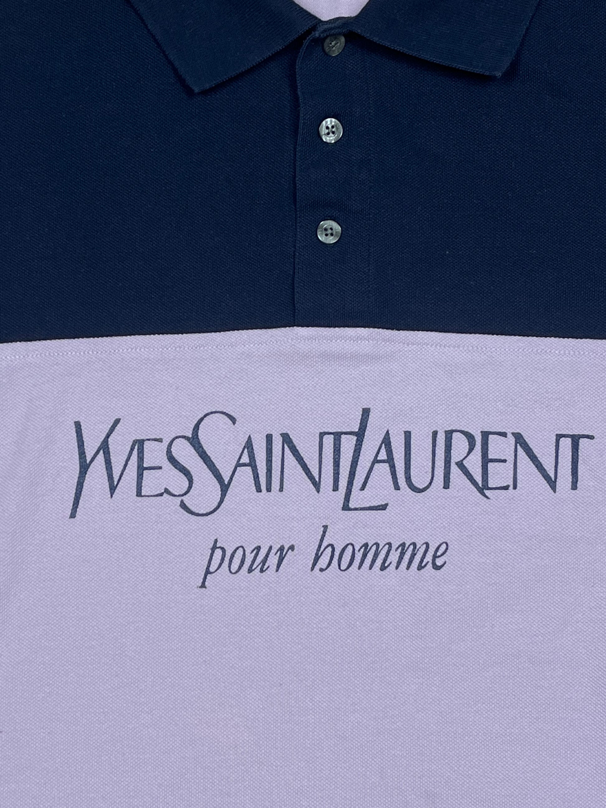 vintage YSL Yves Saint Laurent spellout polo {L}