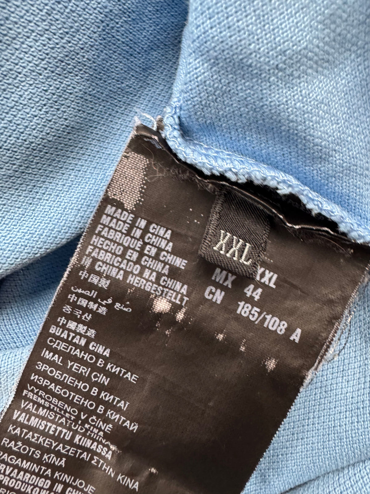 vintage babyblue Prada polo {XL}