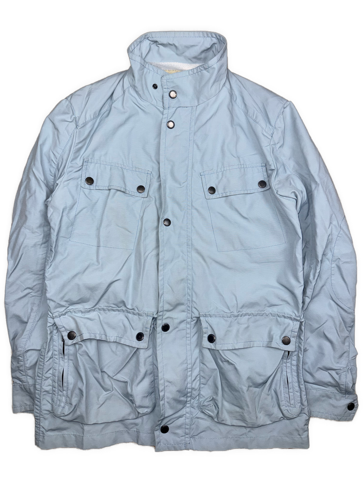 vintage babyblue Burberry jacket {L}
