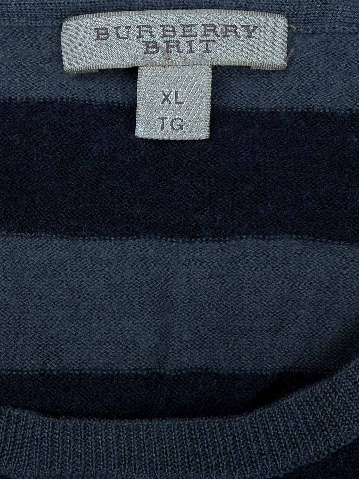 vintage Burberry knittedsweater {L}