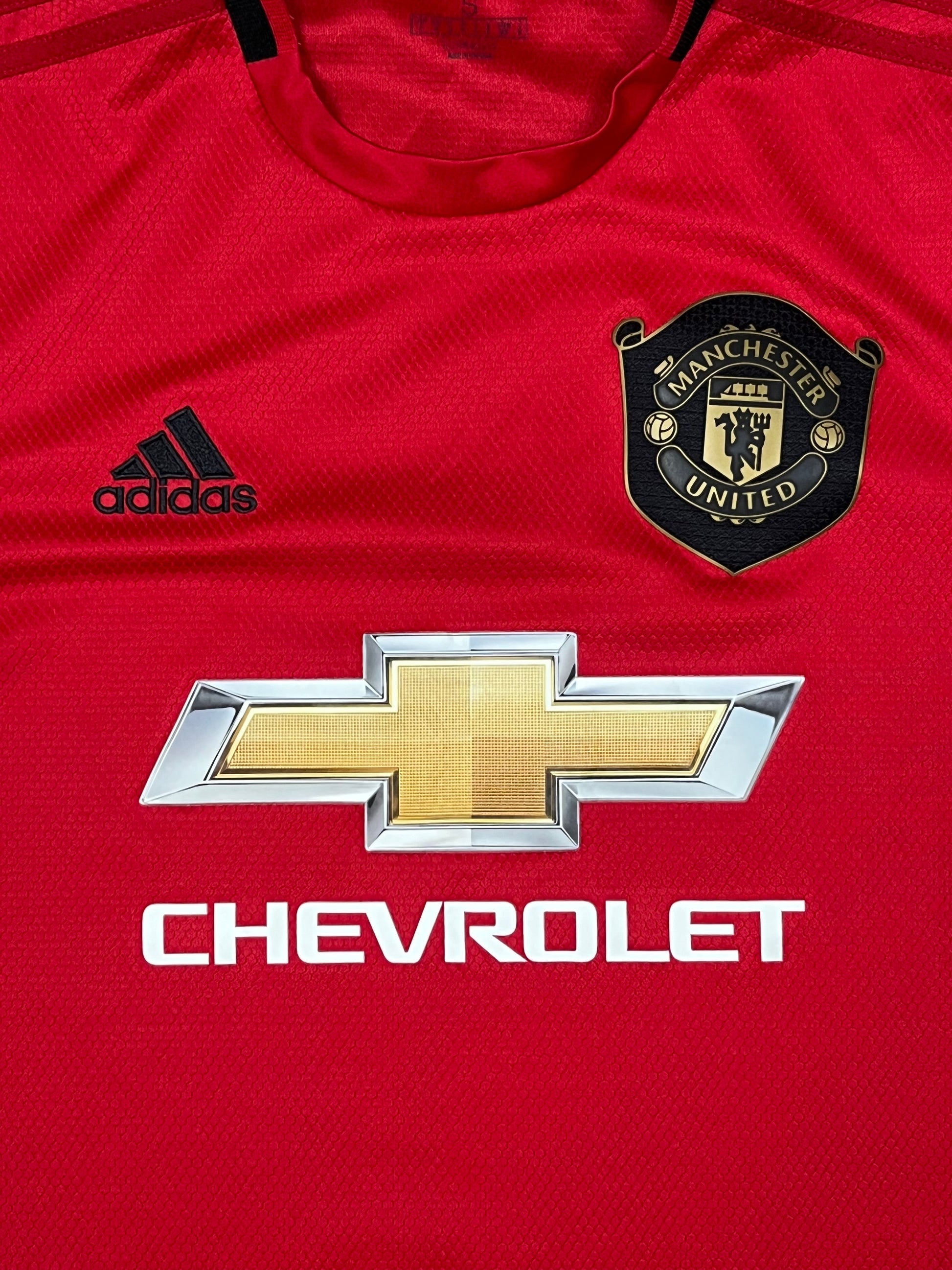 red Manchester United 2019-2020 home jersey {M}