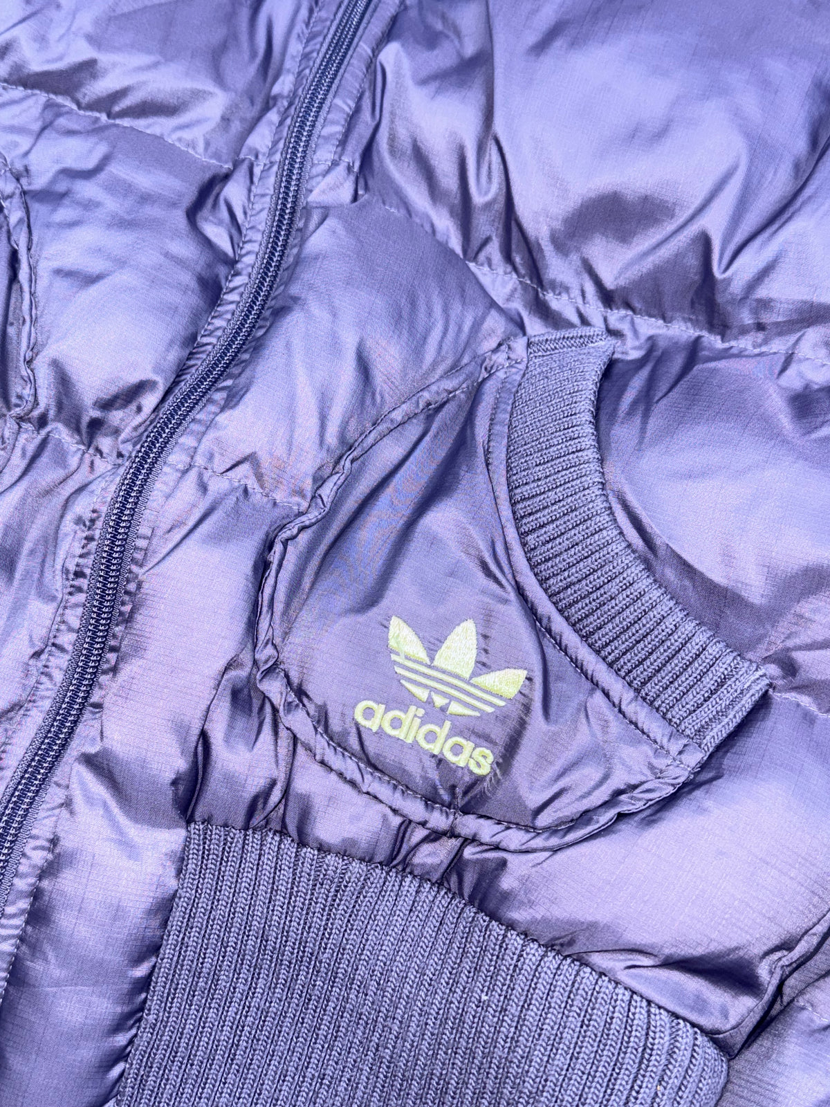 vintage purple Adidas winterjacket