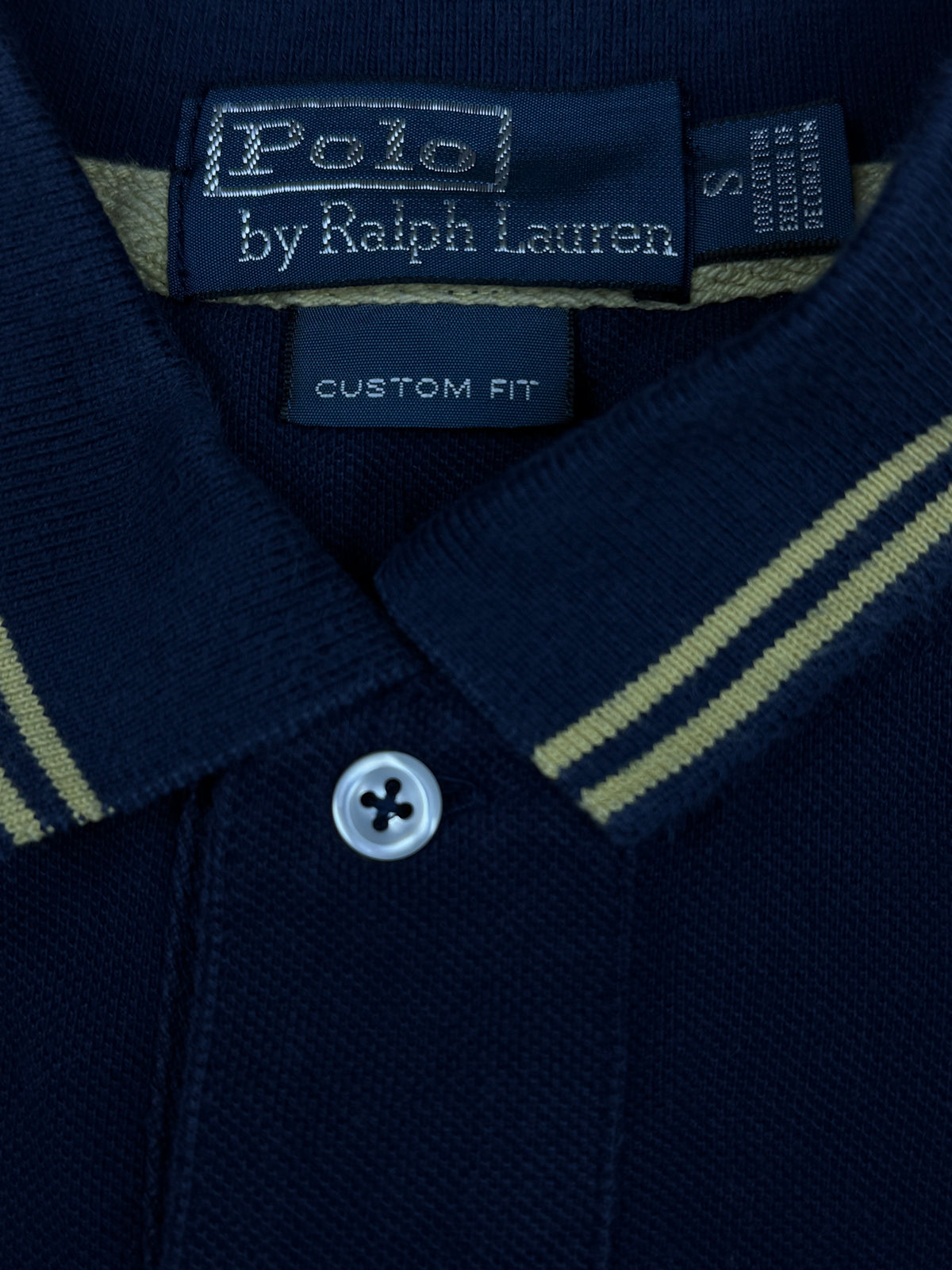 vintage navyblue Polo Ralph Lauren polo {S}