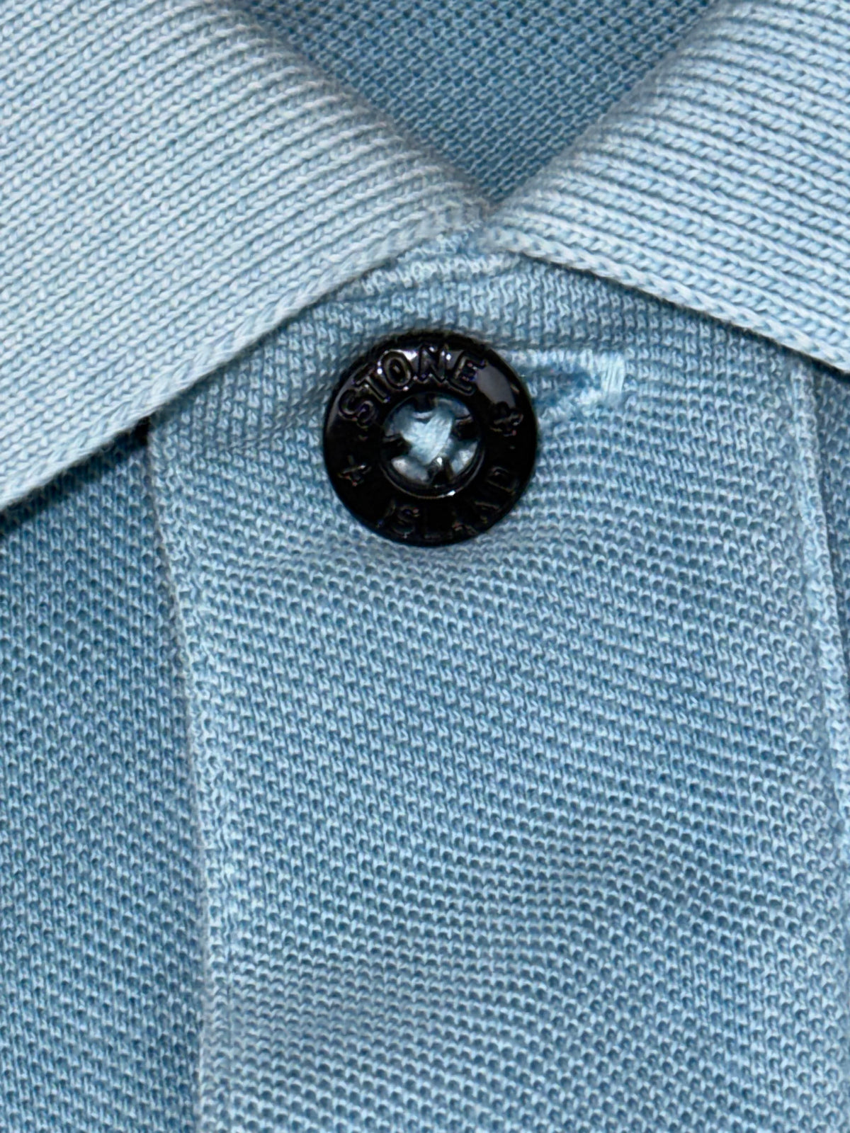vintage babyblue Stone Island polo