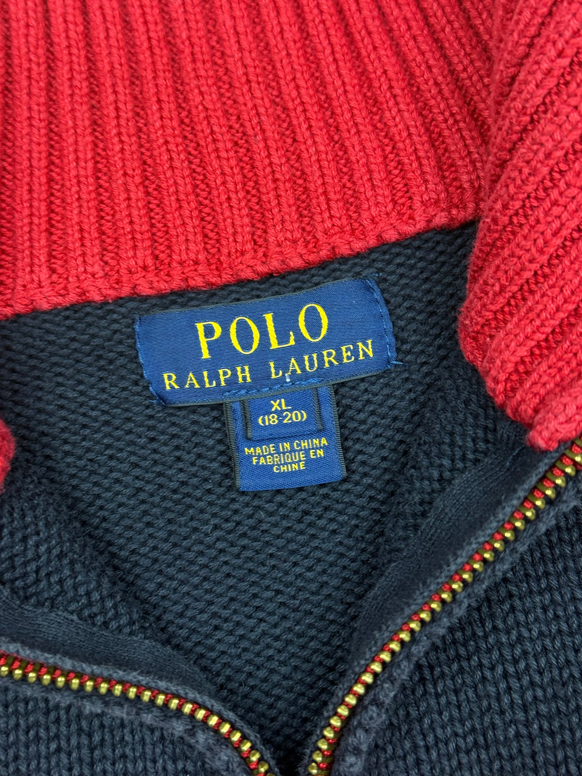 vintage Polo Ralph Lauren quarterzip {S}