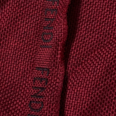 vintage red Fendi scarf