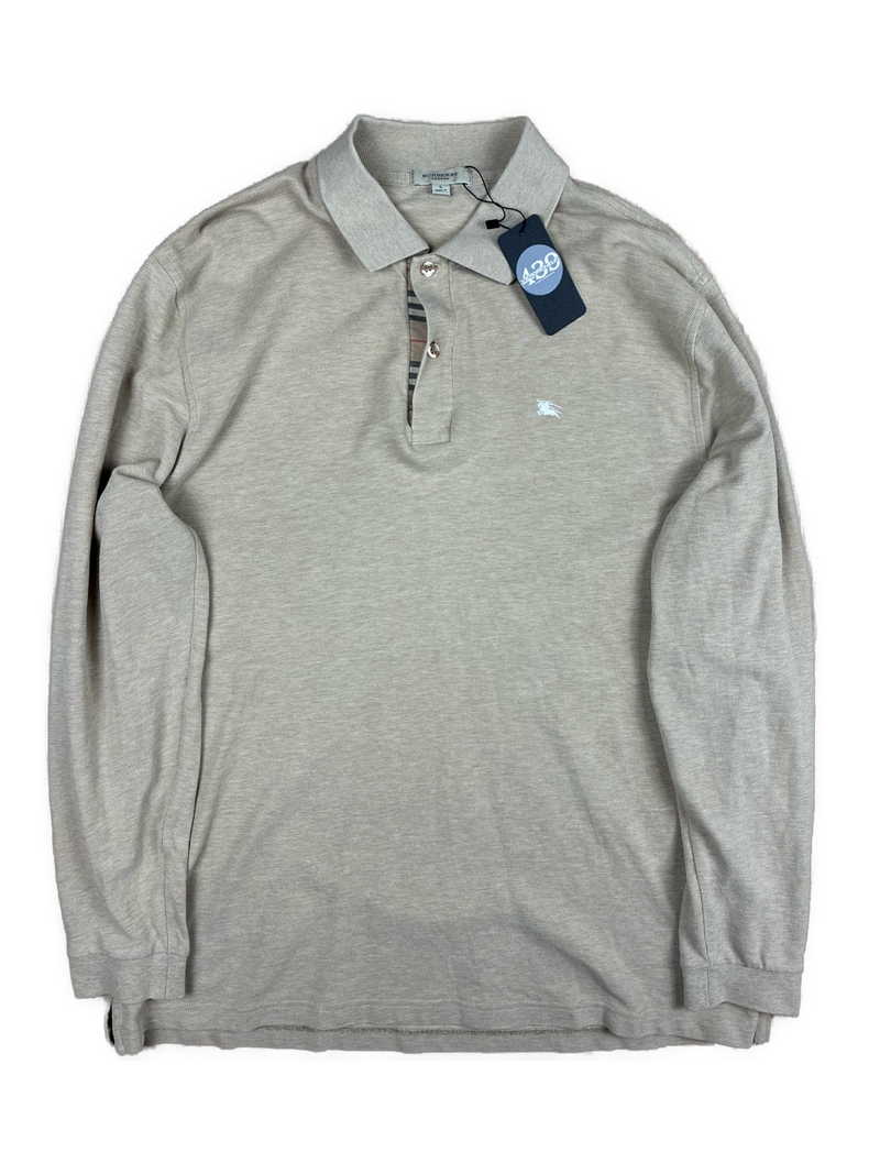 vintage Burberry polo long {L}