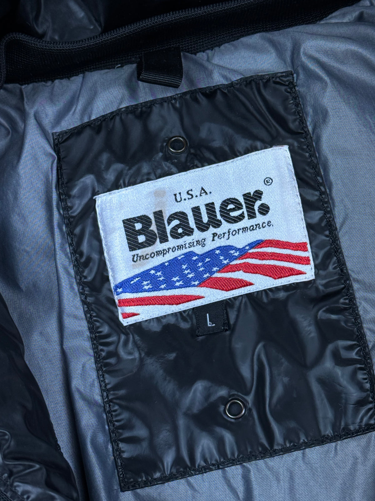 vintage Blauer winterjacket (real fur) {M}