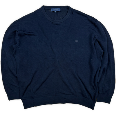 vintage black Burberry knittedsweater {L}