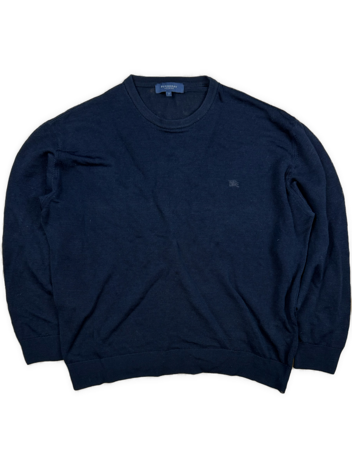 vintage black Burberry knittedsweater {L}