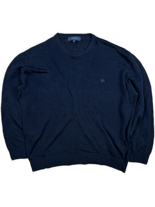 vintage black Burberry knittedsweater {L}