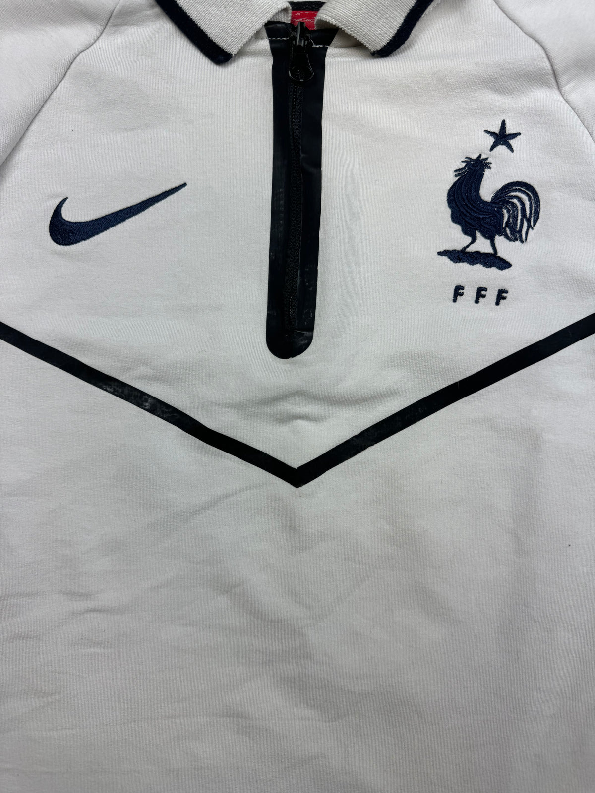 vintage Nike France tech fleece polo {M}