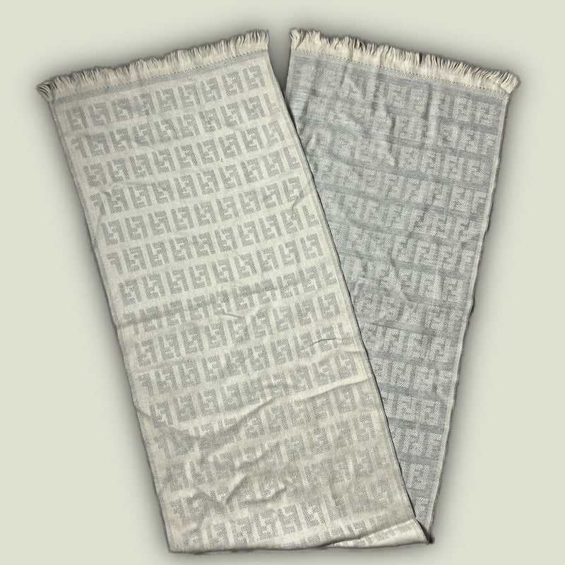 vintage white Fendi scarf